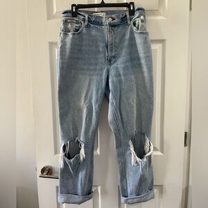 Abercrombie High Rise ripped jeans. Size 12
